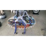 Stander moto spate cu clapa cauciuc - motocross, enduro, ATV