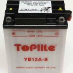 TOPLITE YUASA YB12A B CU INTR. NU INCL. ACID - motocross, enduro, ATV