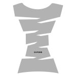 JAGGED TANK PAD SILVER - motocross, enduro, ATV