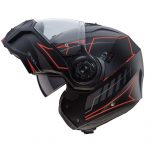 Droid Blaze Matt Black Red Fluo 4 - motocross, enduro, ATV