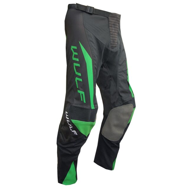 Wulfsport Linear Motocross Trousers Green 1 - motocross, enduro, ATV