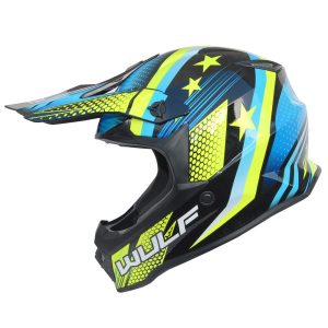 Wulfsport Cub Iconic Motocross Helmet Yellow 1 2 - motocross, enduro, ATV