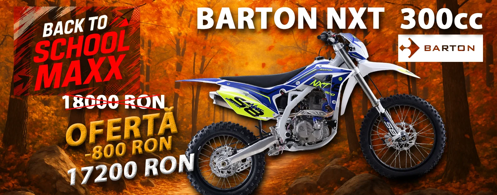 Back To School Barton NXT 300cc