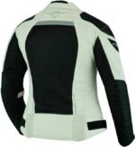 Geaca moto Dama BOS Aylin Alb negru foarte aerisita - imagine 3