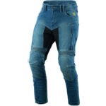 Blugi moto Prado  BOS Premium ARAMID   Protectii incluse gri/albastru/negru - imagine 6