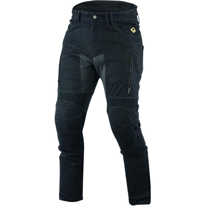 Blugi-Moto-Prado-BOS-Premium-ARAMID-2.jpg Blugi moto Bos premium ARAMID Protectii incluse Prado black - imagine 1