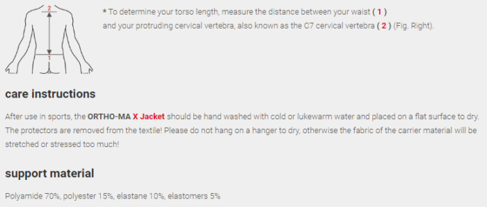 Geaca moto armura completa motocross atv enduro downhill  ORTHO MAX Ortema - imagine 2