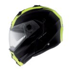 Cască Moto Tourmax Marathon Matt Black / White / Yellow Fluo Caberg - imagine 3