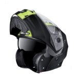 Cască Moto Tourmax Marathon Matt Black / White / Yellow Fluo Caberg - imagine 4