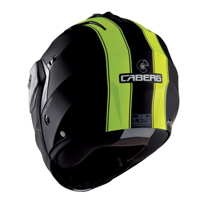 Cască Moto Tourmax Marathon Matt Black / White / Yellow Fluo Caberg - imagine 2