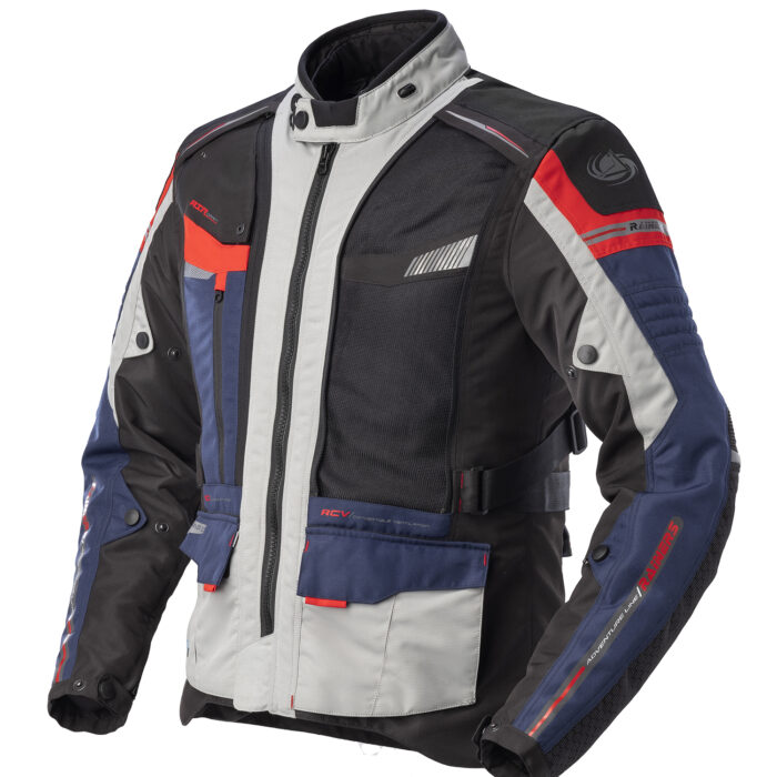 Geaca Moto Touring Rainers  TRIVOR, Gri/Alb/Negru/Rosu/Albastru - imagine 11