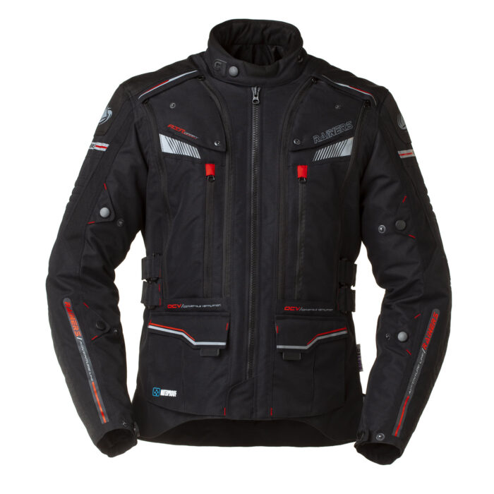 Geaca Moto Touring Rainers  TRIVOR, Gri/Alb/Negru/Rosu/Albastru - imagine 2