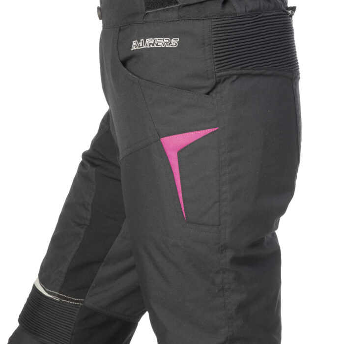 Pantaloni moto textile Rainers Virginia Pink Dama - imagine 3