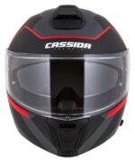 Cască Modulo 2.1 Profile, CASSIDA 2026 (negru mat/gri/roșu, vizieră compatibilă Pinlock) - Image 4