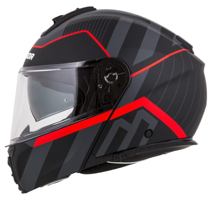 Cască Modulo 2.1 Profile, CASSIDA 2026 (negru mat/gri/roșu, vizieră compatibilă Pinlock) - Image 5