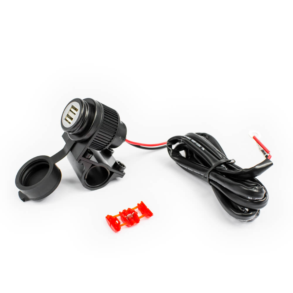 ncrctor-usb-duo-albrecht-cu-dou-porturi-pe_3764_4_16619372336713.jpg Încărcător USB Duo Albrecht cu două porturi pentru motociclete, mașini, bărci 12-18V - Image 1